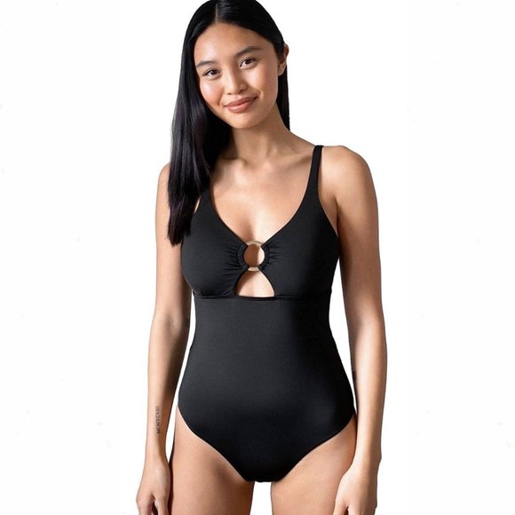Merona Other - $5 CLEARANCE! Merona Keyhole Ring Sweetheart One-Piece Swimsuit
